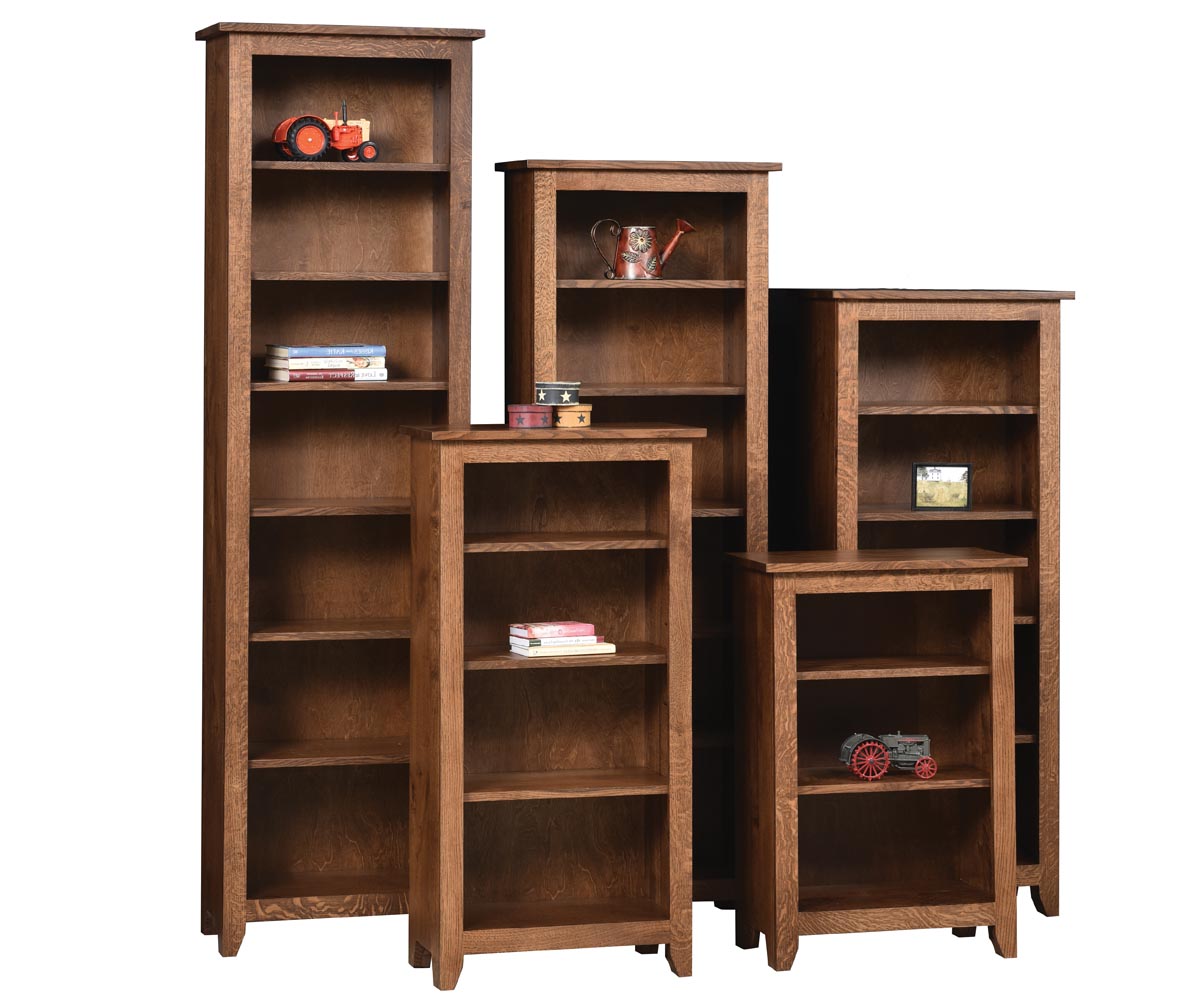 Modern Mission Open Bookcases