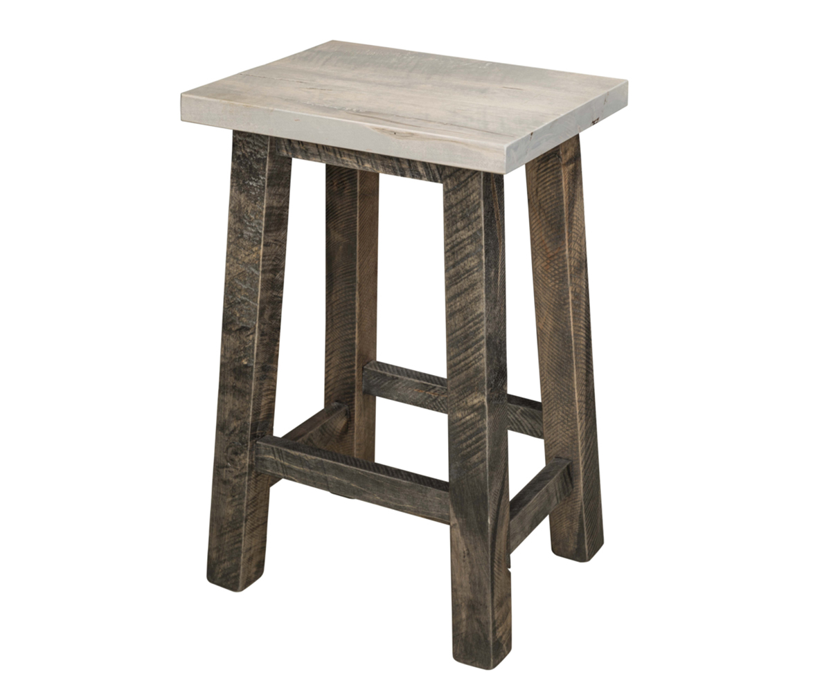 24" Roughcut Maplewood Bar Stool