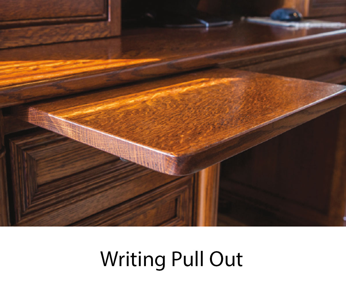 Freemont Mission Open Pedestal Desk - Image 4