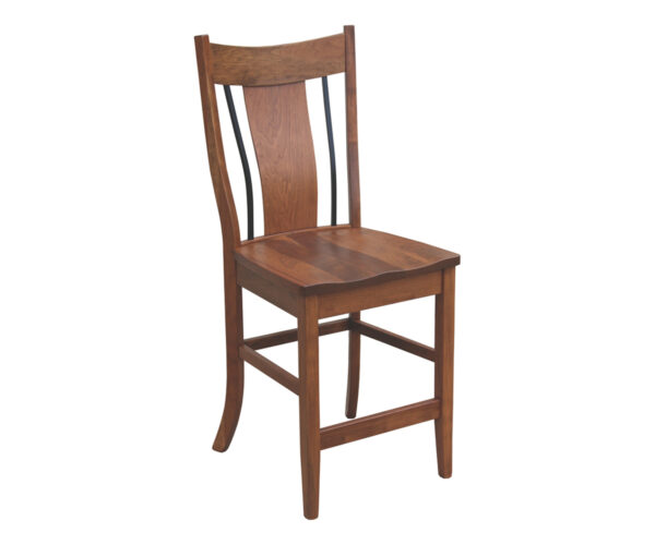 Eagle 24" Bar Chair With Wrought Iron